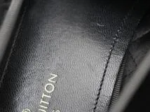 LOUIS VUITTON ルイヴィトン 靴 オートゥイユライン ローファー メンズ6ハーフ(約25.5cm) ブラック ベロア (2148103802997) 【432】