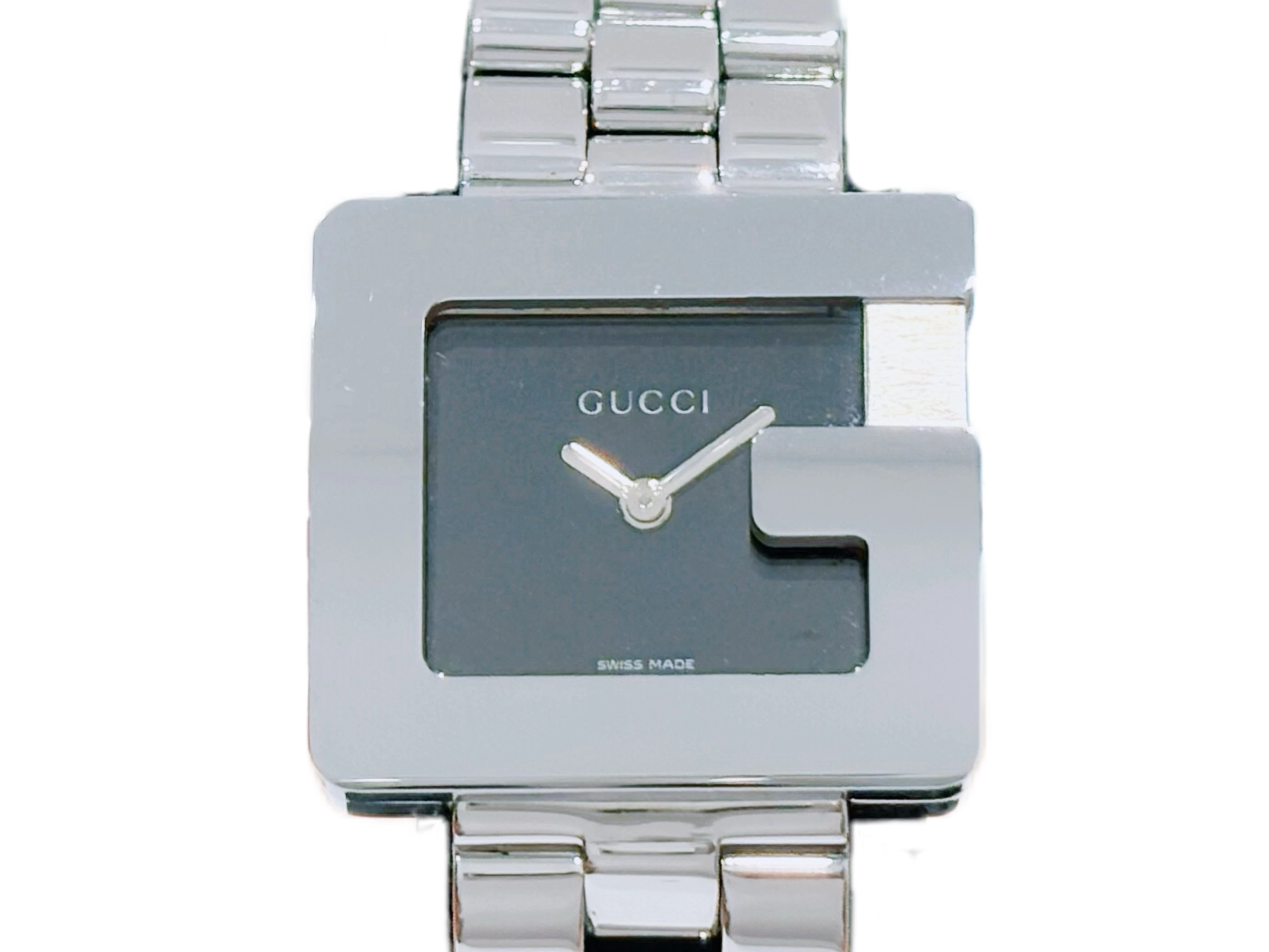 GUCCI 3600L Stainless Steel Watch with Black Dial and Quartz  