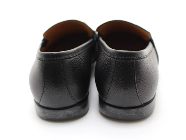 GUCCI グッチ 靴 ホースビットローファー メンズ39ハーフ(約24.5cm) ブラック レザー 190004 (2148103802973)【432】