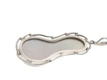 JEWELRY ノンブランド ペンダント トップ K14 ホワイトゴールド マザーオブパール 白蝶貝 6.9g【473】