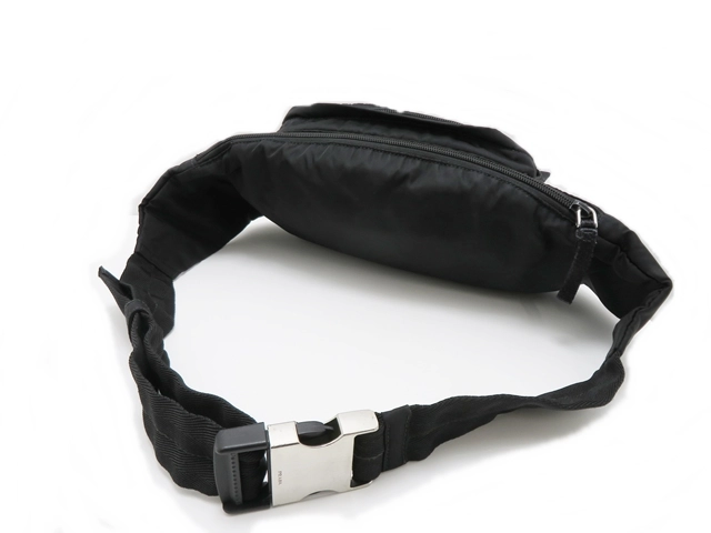 PRADA プラダ　ウエストバッグ ブラック ナイロン　2148103801051【437】