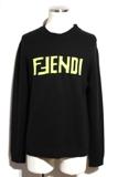 FENDI　フェンディ　衣類　ニット　セーター　メンズ 46　ブラック　ロゴ　カシミヤ　2146000191060　【200】