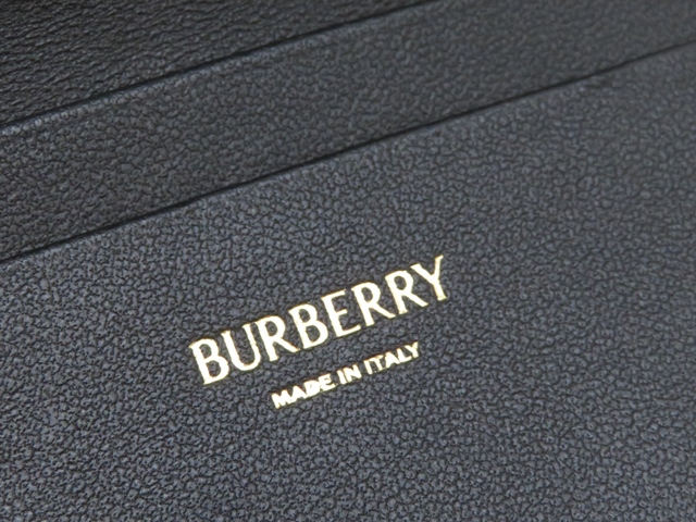 BURBERRY バーバリー Bシールド ウォレット ブラック カーフ