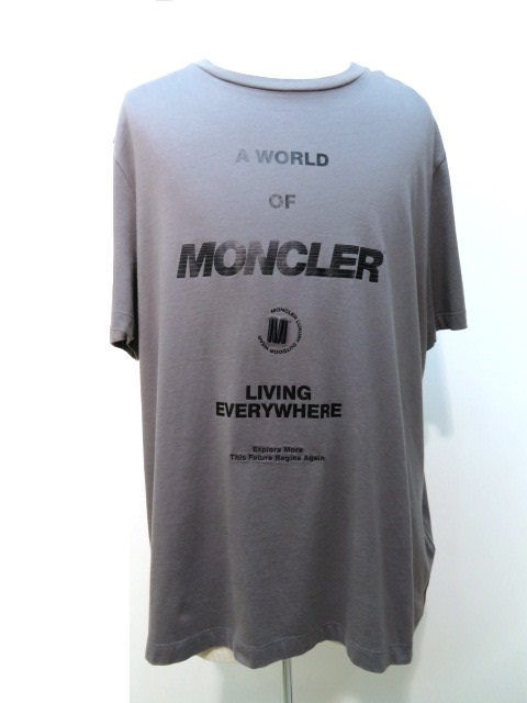 MONCLER モンクレール Tシャツ メンズXXL グレー 21433200445375 【200