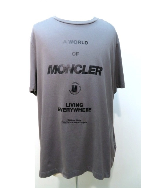 MONCLER モンクレール Tシャツ メンズXXL グレー 21433200445375 【200 ...