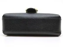 GUCCI　グッチ　ショルダーバッグ　インターロッキングＧ　チェーンショルダー　ブラック　カーフ　607720　2148103798801　【中古】【200】【大黒屋】