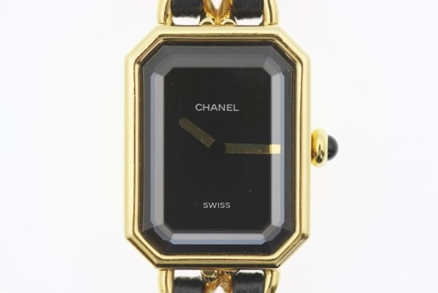 CHANEL 腕時計　プルミエール GP Lサイズ 楽天市場】シャネル プルミエール 黒文字盤 gp/レザー lの通販