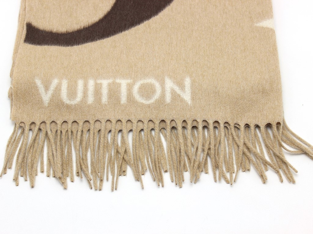 ルイヴィトン　マフラー　ストール　カシミヤ50 ウール50 ルイヴィトン マフラー ストール メンズ LOUIS VUITTON 大判