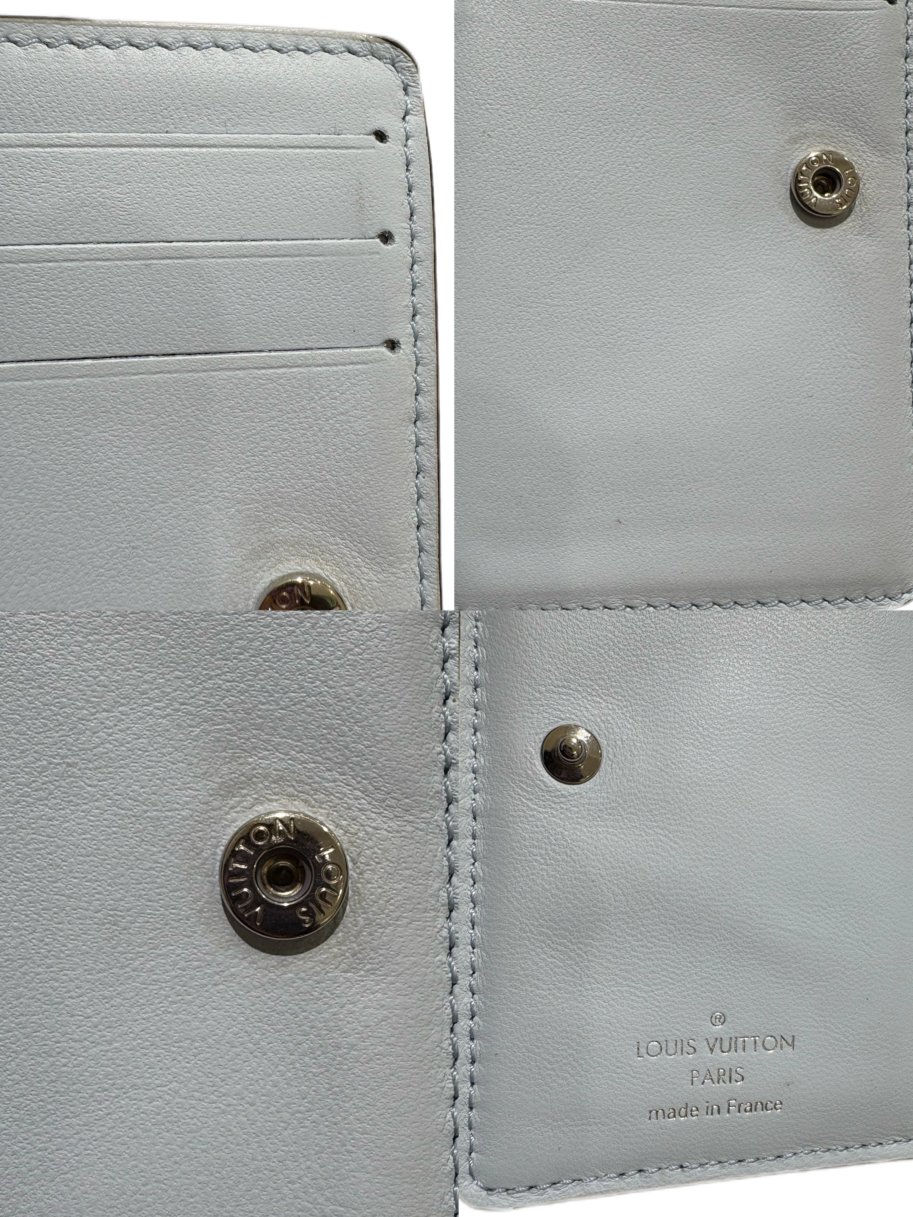 LOUIS VUITTON ルイヴィトン ポルトフォイユ･クレア マヒナ ライトブルー M82330 2143000726193 【432】