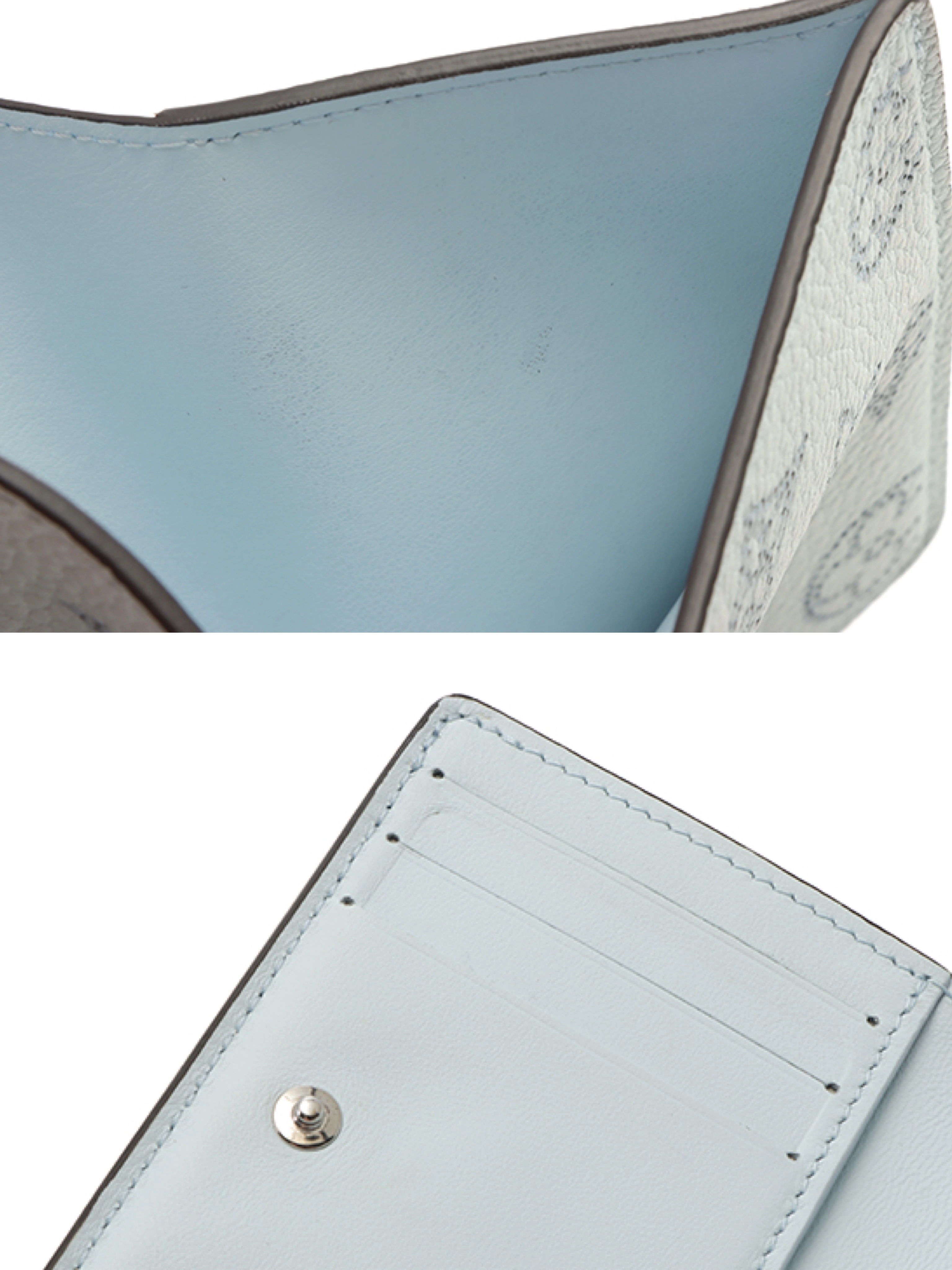 LOUIS VUITTON ルイヴィトン ポルトフォイユ･クレア マヒナ ライトブルー M82330 2143000726193 【432】