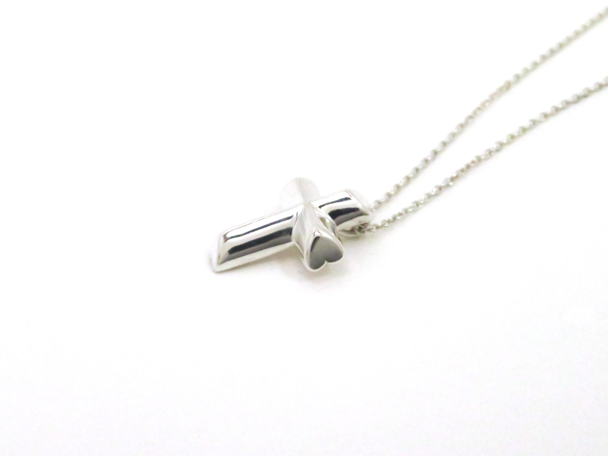 TIFFANY &CO テンダネスハートクロスネックレス シルバー 約3.8g