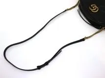 GUCCI　グッチ　ＧＧマーモントキルティング　スモールショルダーバッグ　ブラック　カーフ　447632　2120000312564　【中古】【大黒屋】【200】