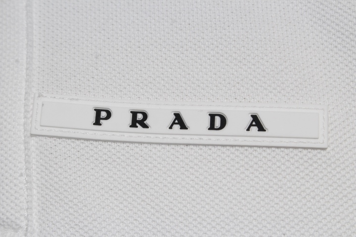 PRADA プラダ ポロシャツ メンズXL ホワイト コットン 2019年 【432