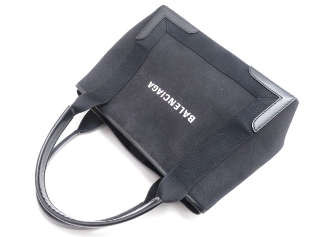 バレンシアガ ネイビーカバスXS 339933 キャンバス レザー BALENCIAGA バレンシアガ ネイビーカバスS トートバッグ キャンバス