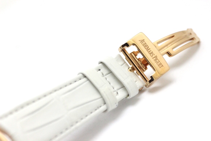 新品未開封　正規店　オーデマピゲ　ミレネリー　レディース　レザーベルト　ホワイト 中古)AUDEMARS PIGUET オーデマ・ピゲ ミレネリー 39.5mm