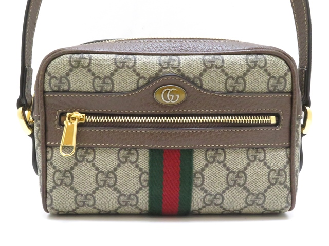 GUCCI グッチ オフィディア GGスプリーム ミニバッグ ベージュ PVC/レザー 517350【430】2148103742200  の購入なら「質」の大黒屋（公式）