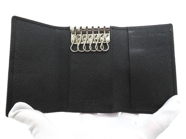 BVLGARI ブルガリ ブルガリ・ブルガリ 6連 キーケース ブラック