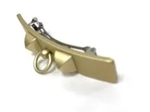 HERMES エルメス カプリスPM バレッタ いぶしゴールド アルミニウム 