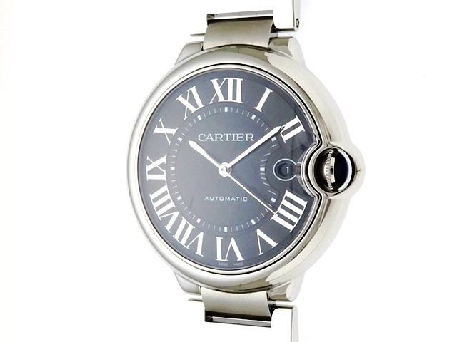 Cartier　カルティエ　時計　バロンブルーLM　W6920042　ブラック文字盤　メンズ　自動巻き　ステンレス　SS　2143200374453　【200】