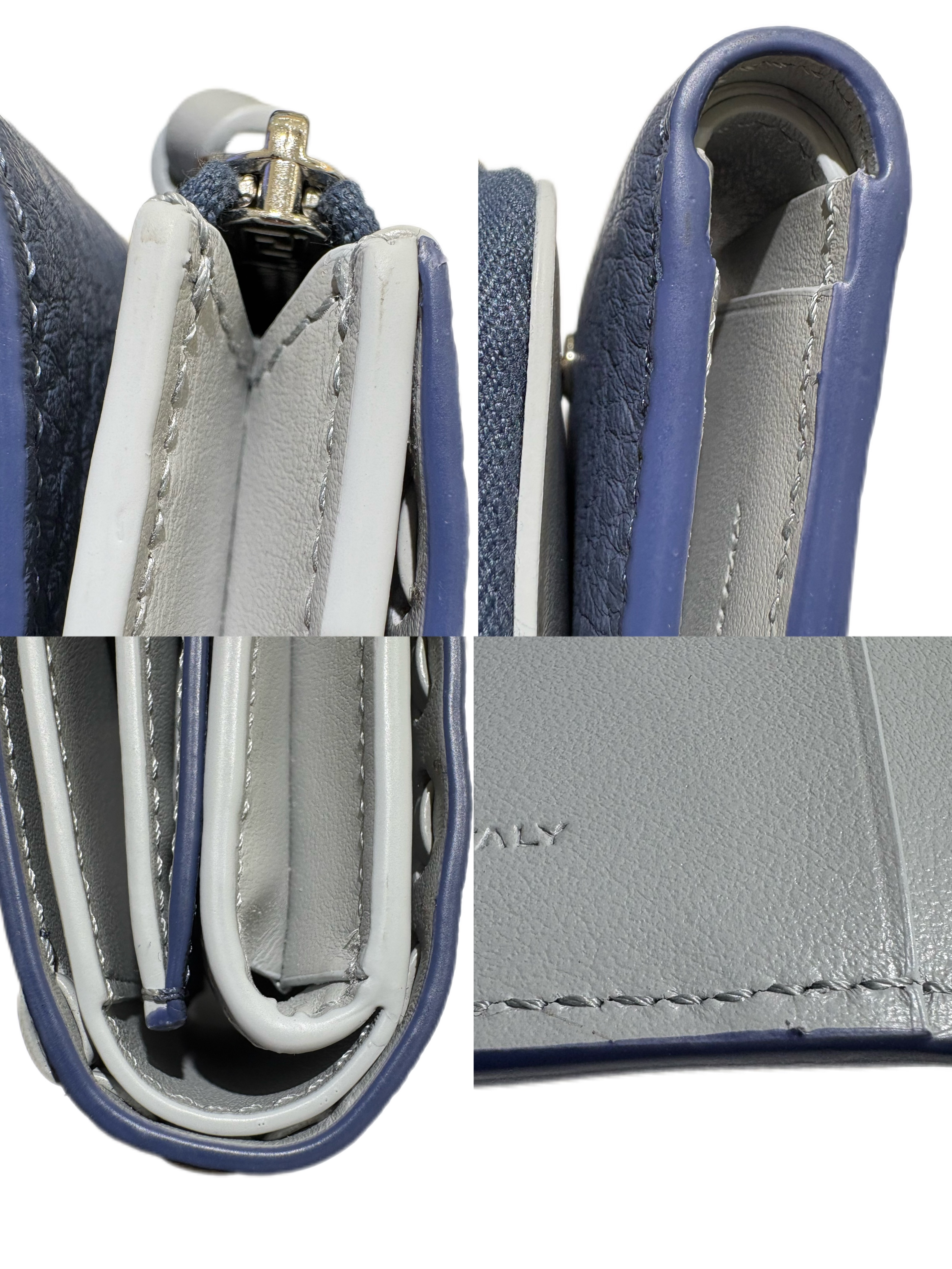 FENDI フェンディ ピーカブー セレリア 3つ折り財布 ネイビー