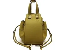 LOEWE　ロエベ　2Wayバッグ　ハンモック　ドローストリングバッグ　スモール　イエロー　レザー　2148103799686　【中古】【大黒屋】【200】