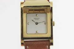 HERMES エルメス 腕時計 メドール ME1.2101 GP/カワ ホワイト