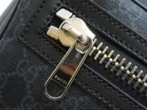 GUCCI グッチ GGスプリーム ウエストバッグ ブラック PVC/カーフ 474293【430】2148103741593