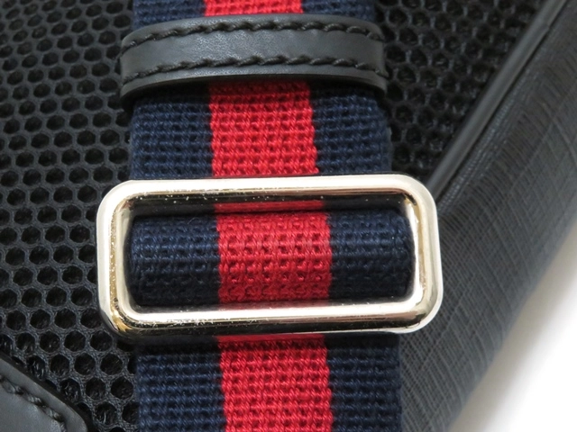 GUCCI グッチ GGスプリーム ウエストバッグ ブラック PVC/カーフ 474293【430】2148103741593