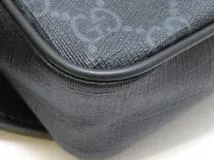 GUCCI グッチ GGスプリーム ウエストバッグ ブラック PVC/カーフ 474293【430】2148103741593