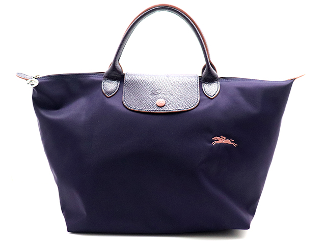 LONGCHAMP ロンシャン ル プリアージュ クラブ M パープル ピンク ナイロン レザー L1623619645 【471】 の購入 なら「質」の大黒屋（公式）