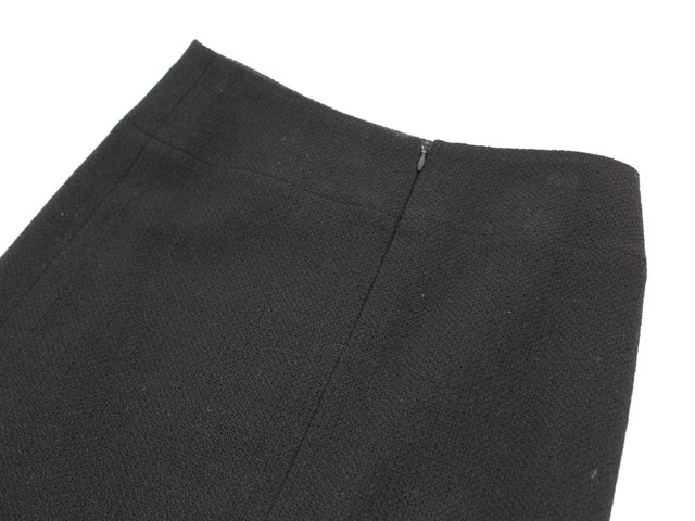 04A CHANEL シャネル 衣類 ツイードスカート レディース36 ブラック ウール P24794V15066 (2148103802164) 【432】