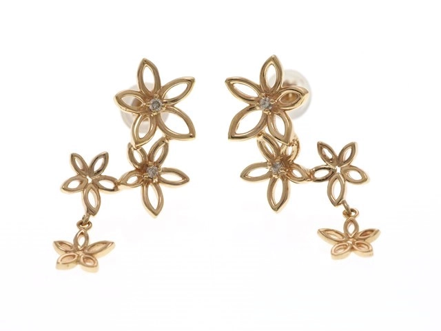 JEWELRY ノンブランド ジュエリー ピアス K18 K14 ピンクゴールド  