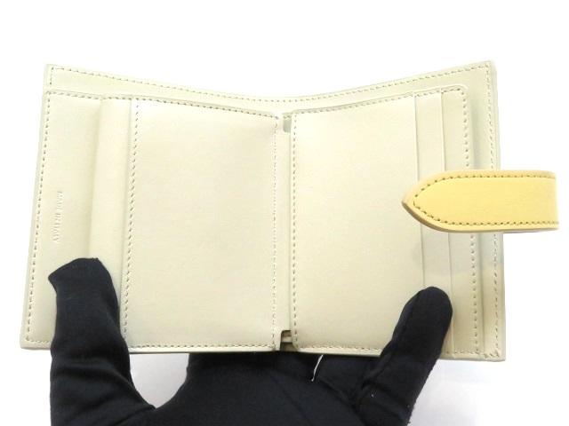 CELINE セリーヌ スモール ストラップウォレット エッセンシャル ライムストーン/ポレン カーフ  10H263BRU.01PP【430】2143000649980