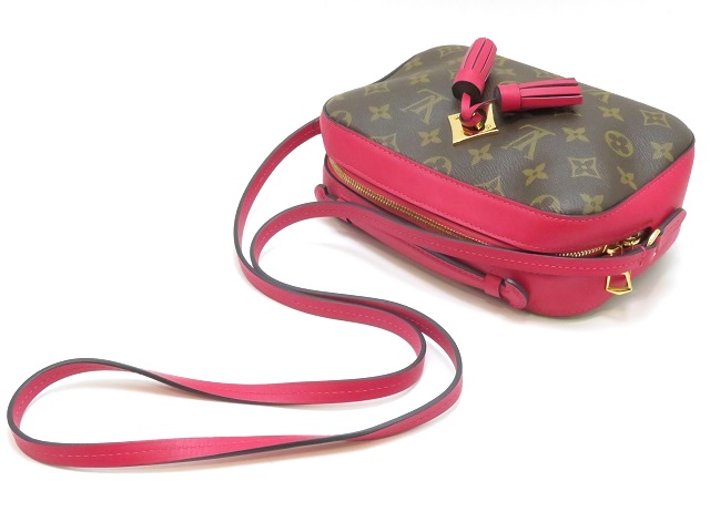 LOUIS VUITTON サントンジュ M43557 フリージア モノグラム Louis Vuitton Monogram Saintonge Freesia Pink Brown Shoulder