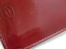 Cartier カルティエ ハッピーバースデーカードケース ボルドー パテント L3001476【430】2147100466218