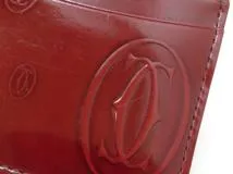 Cartier カルティエ ハッピーバースデーカードケース ボルドー パテント L3001476【430】2147100466218