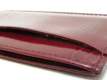 Cartier カルティエ ハッピーバースデーカードケース ボルドー パテント L3001476【430】2147100466218
