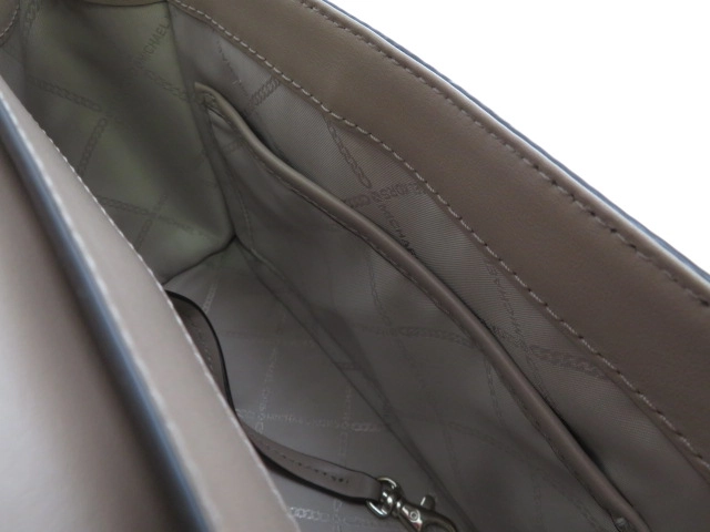 MICHAEL KORS マイケルコース 2WAYバッグ ホイットニー ミディアム レザー サッチェル グレージュ【473】