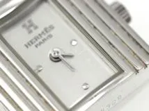 HERMES エルメス 1996年正規品 腕時計 ケリーウォッチ KE1.250280 925シルバー/エプソン シルバー文字盤 クォーツ【472】EY