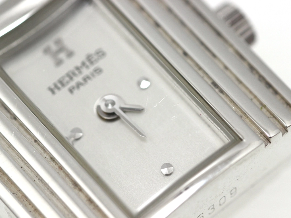 HERMES エルメス 1996年正規品 腕時計 ケリーウォッチ KE1.250280 925シルバー/エプソン シルバー文字盤 クォーツ【472】EY