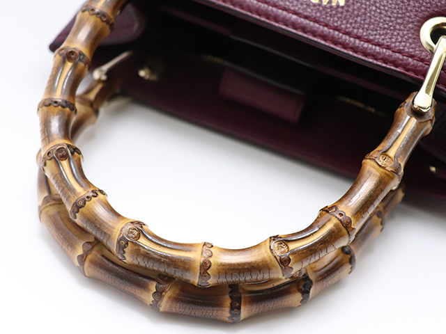 GUCCI バンブー　ショルダーバッグ GUCCI グッチ バンブー 2Wayショルダーバッグ ワインレッド