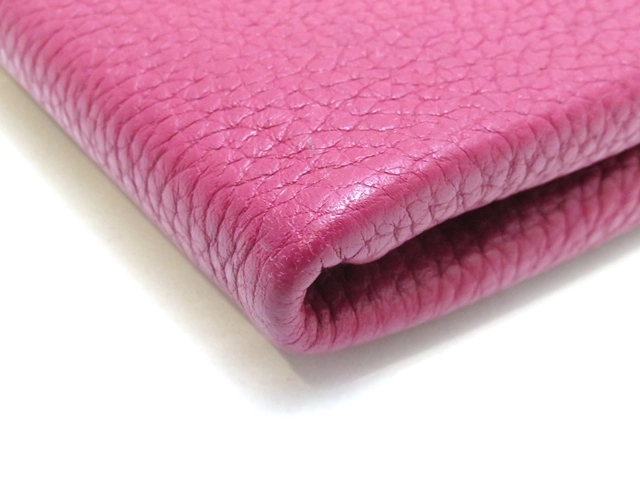 Salvatore Ferragamo サルヴァトーレ・フェラガモ 二つ折りZIP長財布 ワインレッド レザー KM-22 C224【430】2147200520094