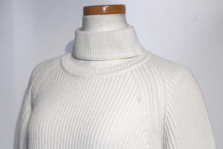 FENDI - 極美品★正規品 FENDI フェンディ FZY545 A1DE ミンクファー・リボン付き 七分丈 カシミヤニット レディース 黒 38 イタリア製 FENDI フェンディ ホルターネックニット FZY545 A1DE レディース