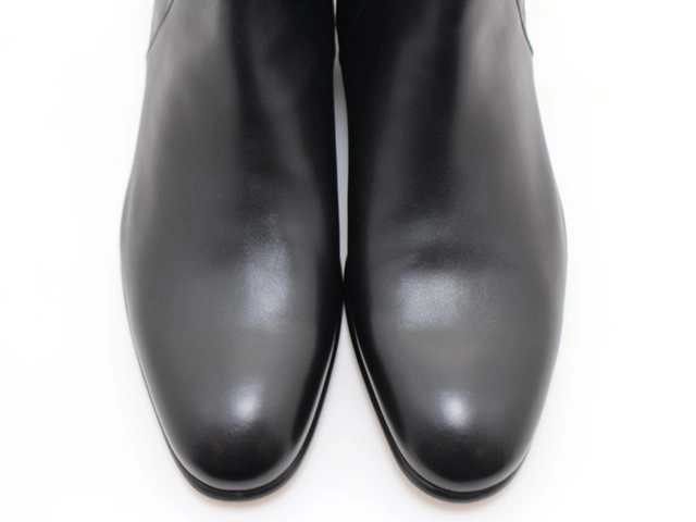 HERMES エルメス 靴 フォーチュン ショートブーツ メンズ42ハーフ(約27.5cm) ブラック カーフ H201430 参考定価：￥319,000-