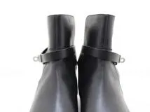 HERMES エルメス 靴 フォーチュン ショートブーツ メンズ42ハーフ(約27.5cm) ブラック カーフ H201430 参考定価：￥319,000-