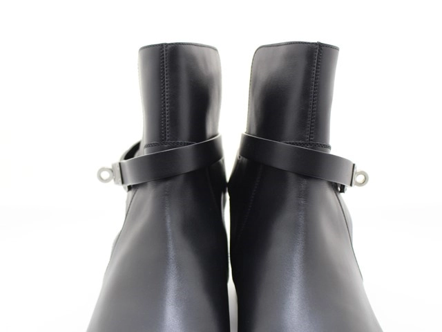 HERMES エルメス 靴 フォーチュン ショートブーツ メンズ42ハーフ(約27.5cm) ブラック カーフ H201430 参考定価：￥319,000-