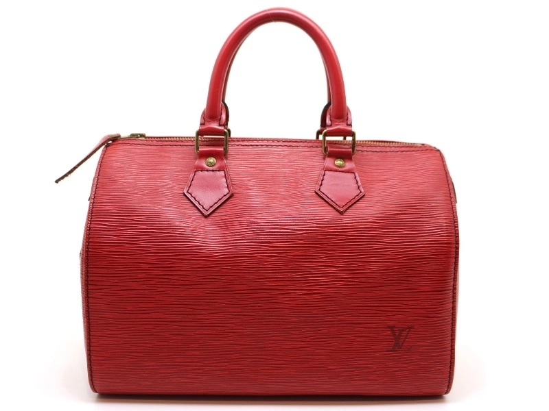 LOUIS VUITTON　ルイ・ヴィトン　ハンドバッグ　スピーディ25　エピ　カスティリアンレッド　【中古】【大黒屋】【200】