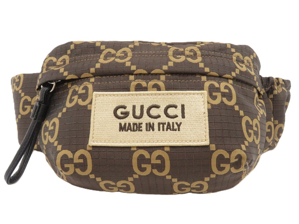 gucci  ホーボーバッグ ナイロン ダークブラウン IMG_6140_odnvAip.JPG