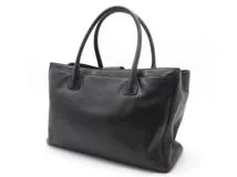 CHANEL シャネル エグゼクティブトート ブラック/シルバー金具