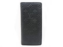LOUIS VUITTON　ルイ・ヴィトン　ポルトフォイユ・ブラザ　モノグラム・シャドウ　ノワール　M62900　2143000687814【437】